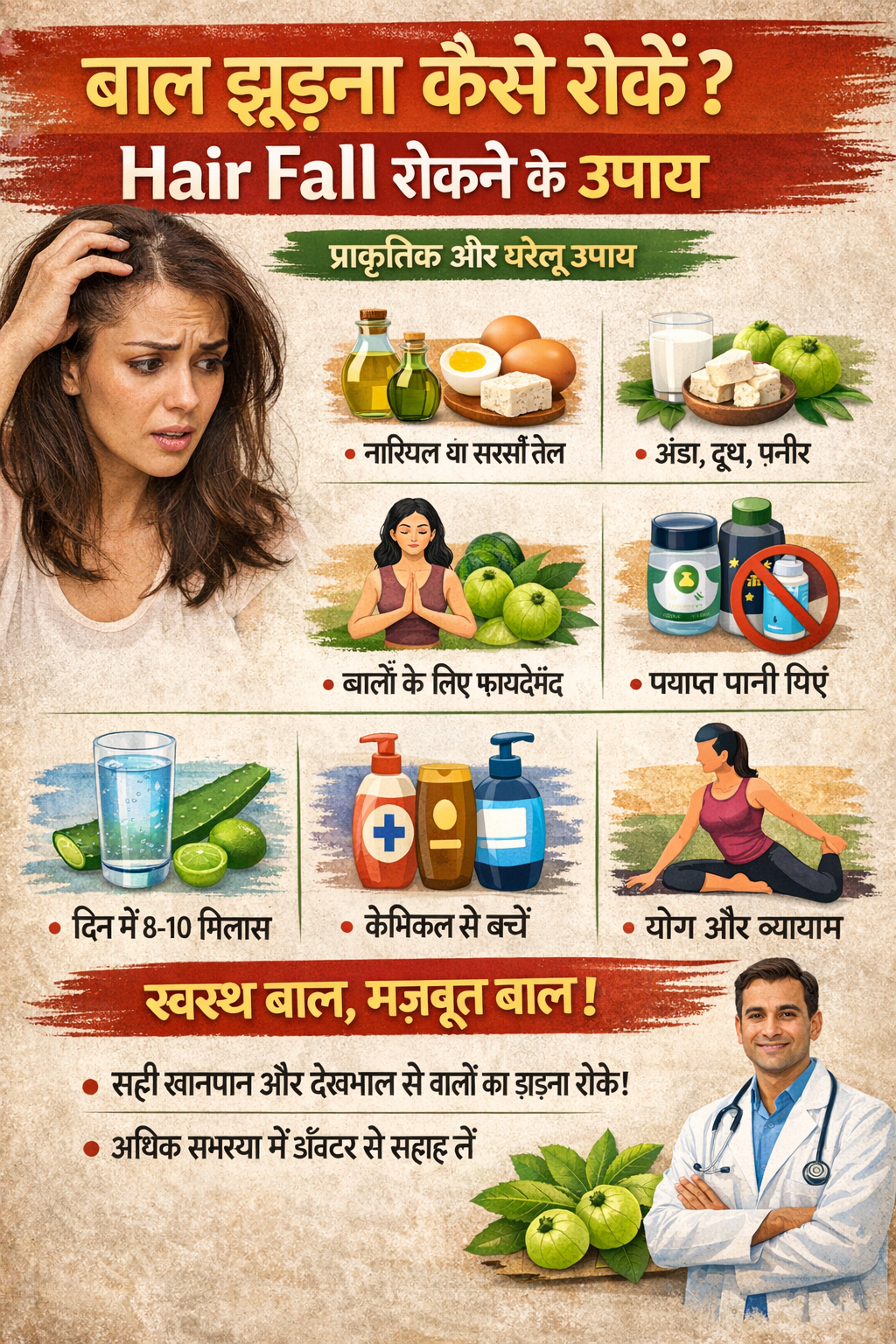 Hair fall tokne ke upay