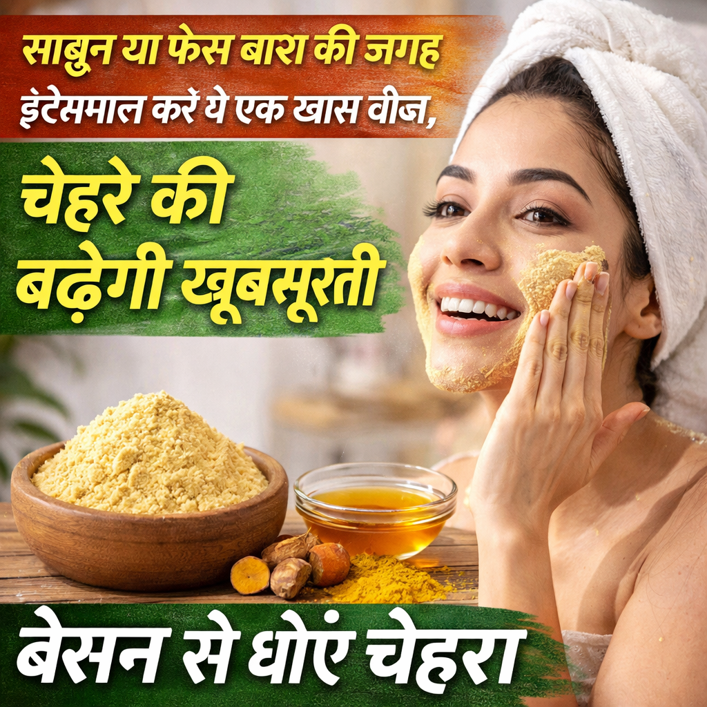 Besan Face Wash Benefits