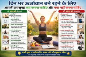 Morning routine tips in Hindi : 